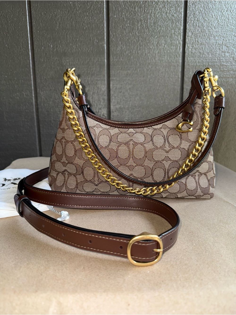 Coach Juliet 25 Signature Jacquard Shoulder Bag